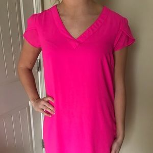 Hot pink dress